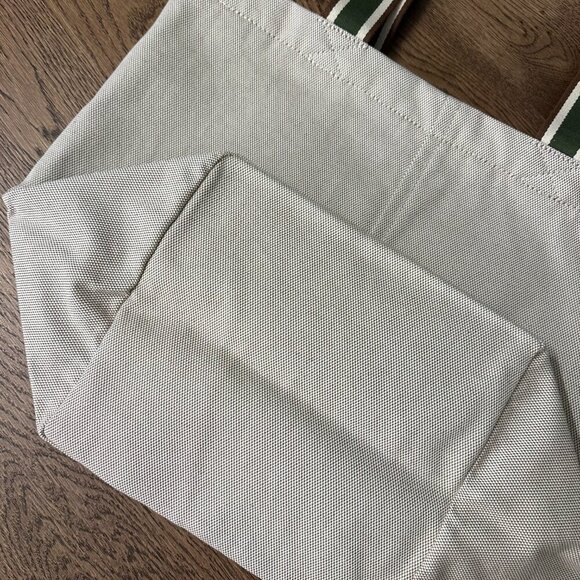 NWT! NEW! Tory Burch Gracie Canvas Tote -Natural Women Tote Bag - Picture 11 of 12